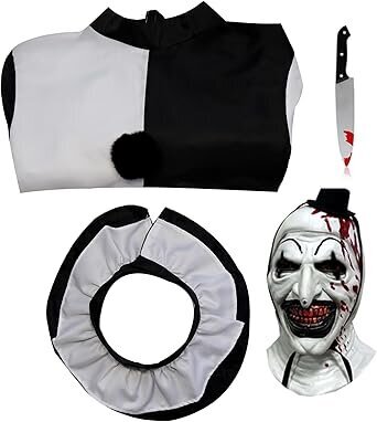 Lapset Loistavampi pukutaide Klovni Puku Naamio Tappaja Pelle Halloween Cosplay -asu pojille Tytöt hinta ja tiedot | Naamiaisasut | hobbyhall.fi