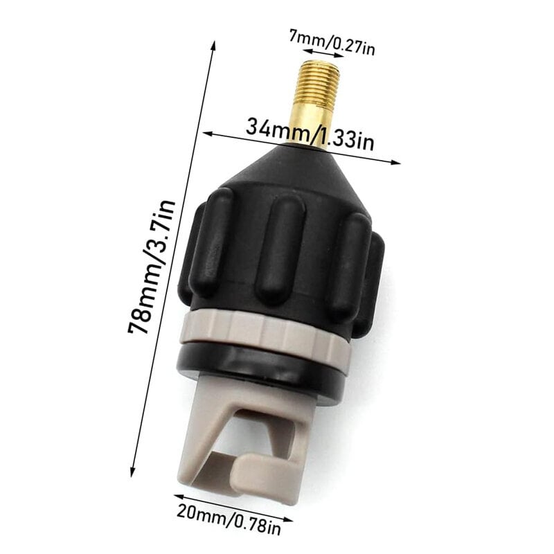 Sup-pumppusovitin vakioventtiilisovitin 4 suuttimella puhallettavaan soutuveneeseen, seisomaan meloalautaan, kajakkiin (oranssi) hinta ja tiedot | Koteloiden lisätarvikkeet | hobbyhall.fi