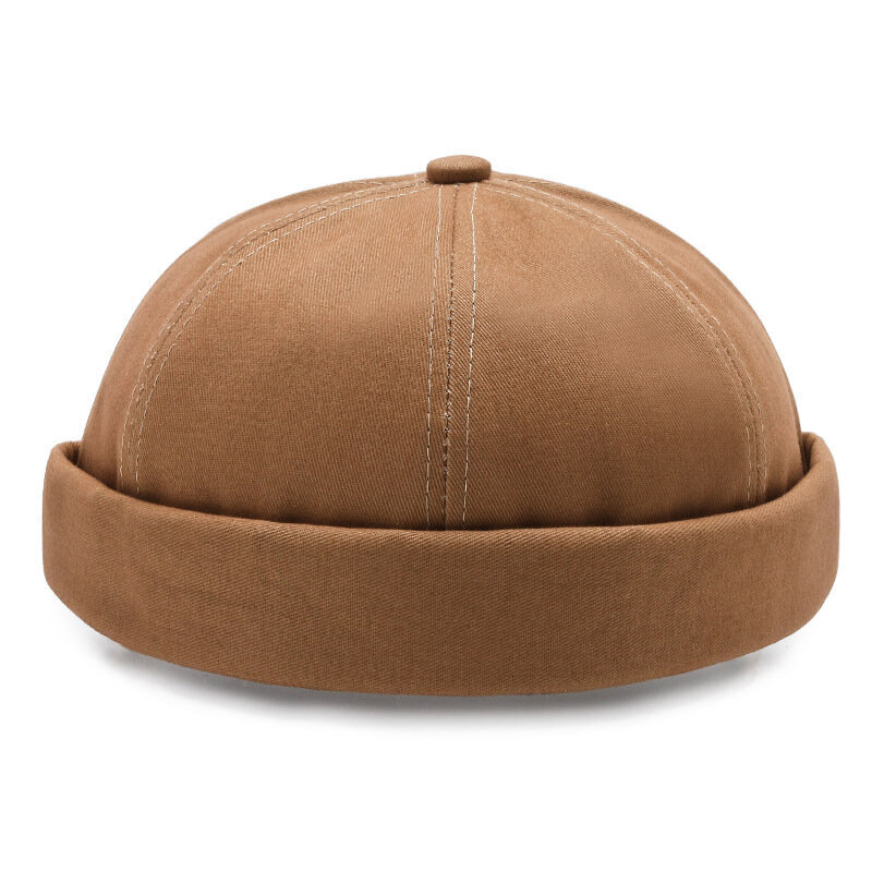 (-Khaki)Muoti Vintage Pipo Hatut Miehet Naiset Kevät Syksy Vuokranantajan Hattu Katuvaatteet Hip Hop Harjaton Hattu Puuvillainen Docker Cap hinta ja tiedot | Naisten päähineet | hobbyhall.fi