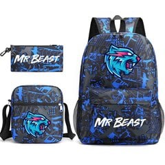 Mr Beast Lightning Cat -reppu Kolmiosainen digitaalinen tulostusreppu Opiskelijan koululaukku Olkalaukku hinta ja tiedot | Urheilukassit ja reput | hobbyhall.fi