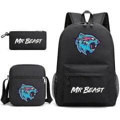 Mr Beast Lightning Cat -reppu Kolmiosainen digitaalinen tulostusreppu Opiskelijan koululaukku Olkalaukku hinta ja tiedot | Urheilukassit ja reput | hobbyhall.fi