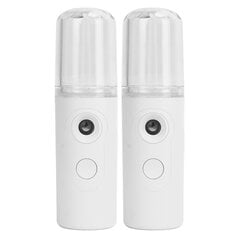 2 kpl Kannettava Nano Facial Mister Mini Facial Steamer USB ladattava sumuruisku 30 ml:n visuaalisella vesisäiliöllä ihonhoitoon hinta ja tiedot | Vuorikiipeilyvarusteet | hobbyhall.fi