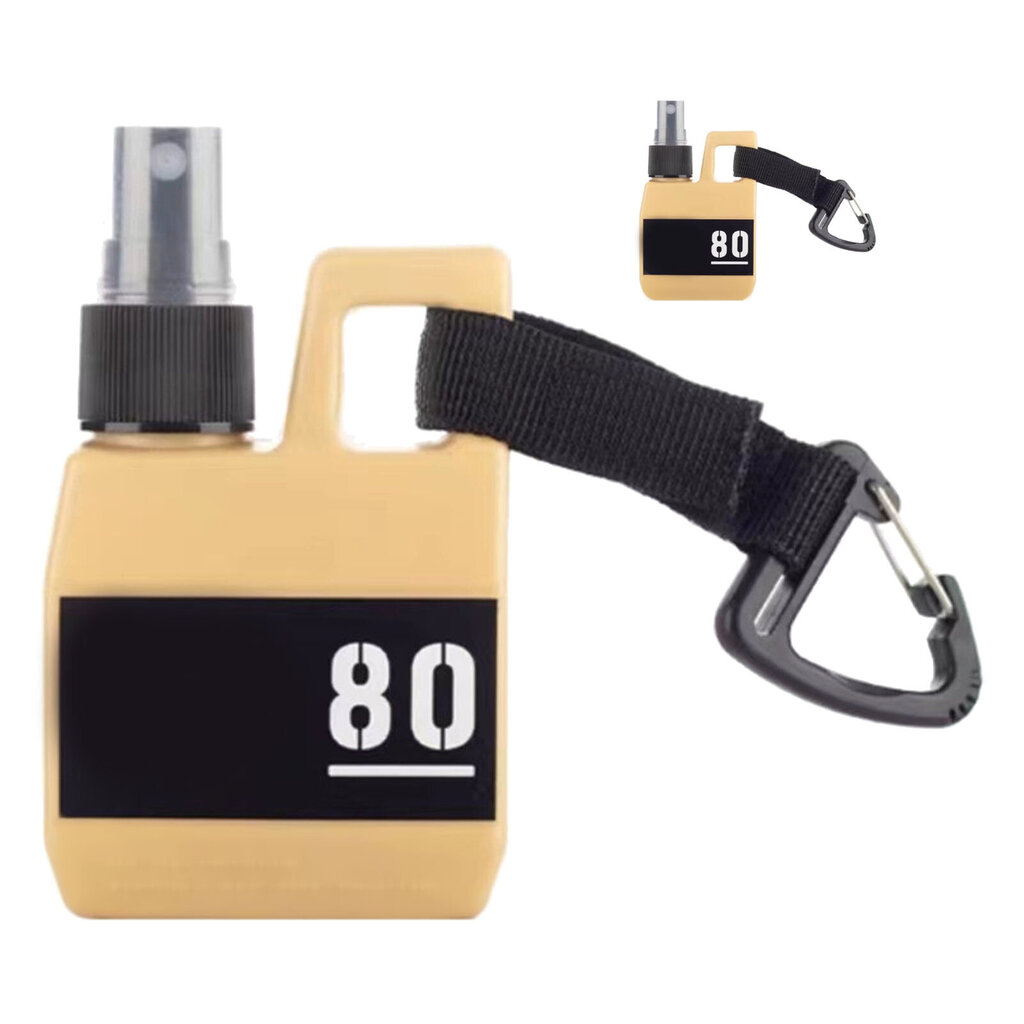 80 ml Mist Sprayer Sports Spray Bottle Mini Outdoor Pump Bottle Camping Kannettava Ruiskusäiliö koukulla Travel Khaki hinta ja tiedot | Vuorikiipeilyvarusteet | hobbyhall.fi