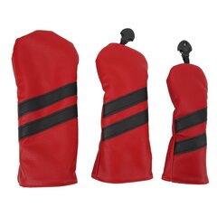 Club Headcover PU Club Covers Puiset Väylä Hybridi Kierrettävä Etiketti 3 Koko Club Suoja urheiluun Ulkoilu Punainen hinta ja tiedot | Golf | hobbyhall.fi