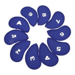 Numero Neopreeni Golf Iron Covers setti 10 kpl Golf Iron Head Cover Golf Iron Sleeve Golfmailan suojakotelo Sapphire Blue hinta ja tiedot | Golf | hobbyhall.fi