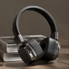 CR-8 Musta Retro On Ear Kuulokkeet Langattomat Bluetooth-kuulokkeet DJ Stereoäänet Bluetooth 5.3 Taitettava kuuloke Gamer Choice hinta ja tiedot | Kuulokkeet | hobbyhall.fi