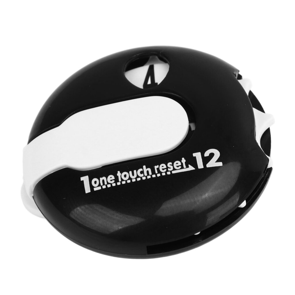 Golf Score Counter Cap Kiinnitys Käsine Clip One Button Nollaus Golf tarvikkeet Kilpailu Laskuri Mustavalkoinen hinta ja tiedot | Golf | hobbyhall.fi