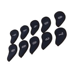 10 kpl Golf Iron Covers -setti Numeroilla Vedenpitävä Golfpäänsuojus Suojapäällinen kenttäharjoitukseen Tummansininen hinta ja tiedot | Golf | hobbyhall.fi