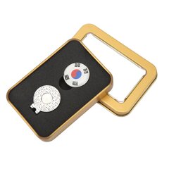 Golfpallomerkin hattupidike National Flag Pattern Golf Clip Marker Tarvikkeet Lahjakulta hinta ja tiedot | Golf | hobbyhall.fi