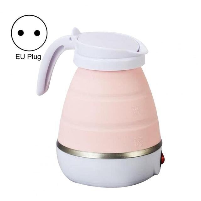 Mini kokoontaittuva silikoninen vedenkeitin kannettava silikoni teekannu vedenlämmitin ulkona Matka kotiin Camping Vedenkeitin Teekahvi 0,6L 600W Pinkki hinta ja tiedot | Lasit, mukit ja kannut | hobbyhall.fi