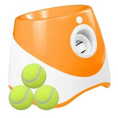 Automaattinen koiran tennislaukaisin pentulelu miniflipperi ladattava katapultti hauska interaktiivinen oranssi hinta ja tiedot | Koiran lelut | hobbyhall.fi