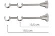 Kaksinkertainen verhotanko Apollo, 400 cm II hinta ja tiedot | Verhotangot | hobbyhall.fi