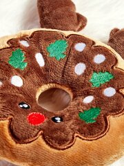 PETSIN 1kpl Christmas Antler Cute Expression Donut Pehmo lemmikkinukke, ruskea lemmikki vinkuva pehmeä pehmo nukke pienille/keskikokoisille koirille ja kissoille, joulukoristeita ja lahja-kahvi ruskea yksi koko hinta ja tiedot | Pehmolelut | hobbyhall.fi