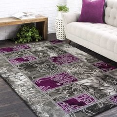 Matto harmaa/violetti 160x220cm hinta ja tiedot | Isot matot | hobbyhall.fi