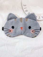 1kpl Cartoon Cat Design Pehmo Sleep Eye Eye Mask, Office Travel Rest Sleep aurinkoa varjostava silmäsuoja, Naisten unimaski - Monivärinen - Valkoinen hinta ja tiedot | Pehmolelut | hobbyhall.fi