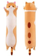 1kpl Long Cat koristeellinen pehmotyyny, söpö lasten tyyny-harmaa-50cm hinta ja tiedot | Pehmolelut | hobbyhall.fi