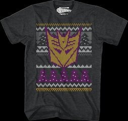 Decepticons Faux Ugly Christmas Sweater Transformers T-Shirt hinta ja tiedot | Miesten T-paidat | hobbyhall.fi