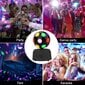 Kannettava Bluetooth-kaiutin Mini BT5.0 Langaton kaiutin juhlavalot Disco Strobe -lavavalo kotitanssijuhliin (musta) hinta ja tiedot | Juhlakoristeet | hobbyhall.fi