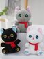 1kpl Suloinen Lucky Cat Pehmo täytetty eläin Pehmeä Kitty-nukke Söpö pehmo-nukketyyny, loma-/syntymäpäivälahja-musta hinta ja tiedot | Pehmolelut | hobbyhall.fi