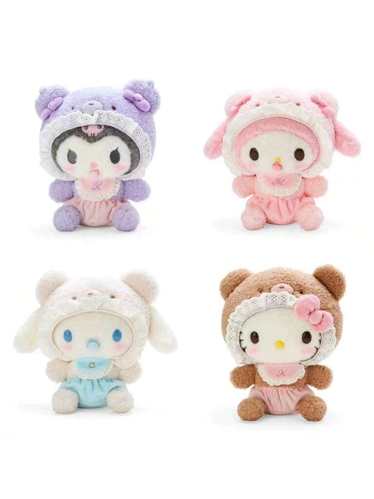 Sanrio-sarjan tutti Nalle Hello Kitty pehmo Cinnamoroll-riipus Kuromi Melodia Nukke Ornamentti KT Kissa Avaimenperä Laukku Tarvike Syntymäpäivälahja-Valkoinen hinta ja tiedot | Pehmolelut | hobbyhall.fi