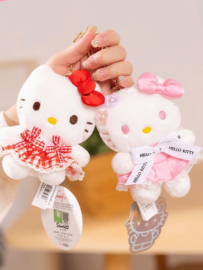 kpl Aito Sanrio Hello Kitty Kuromi Cinnamoroll My Melody Pehmo Doll Avaimenperä Anime Kawaii Sarjakuvahahmot Lelut Kitty Cat Avaimenperät Laukku Puhelin Riipus Lelu Lahja Koristekokoelma Asusteet (Mekkotyyli ovat satunnaisia) (Jotkut osat voivat olla satu hinta ja tiedot | Pehmolelut | hobbyhall.fi