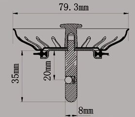 Altaan siiviläkori 79,3 mm hinta ja tiedot | Kylpyhuoneen sisustus | hobbyhall.fi