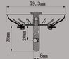 Altaan siiviläkori 79,3 mm hinta ja tiedot | Kylpyhuoneen sisustus | hobbyhall.fi