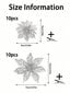 10kpl/20kpl Joulukukka kiinnikkeillä, keinotekoinen joulutähti joulukuusenkoristeisiin, seppelekoristeet, uudenvuodenjuhla-hopea-20kpl 9cm hinta ja tiedot | Parranajokoneet | hobbyhall.fi