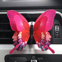 (Vaaleanpunainen)HungMieh Ilmanraikastin Butterfly Auton hajuvesi Auton muotoinen Natural Smell Ilmastointilaite Outlet Clip Tuoksu Autotarvikkeet hinta ja tiedot | Ilmanraikastimet autoon | hobbyhall.fi