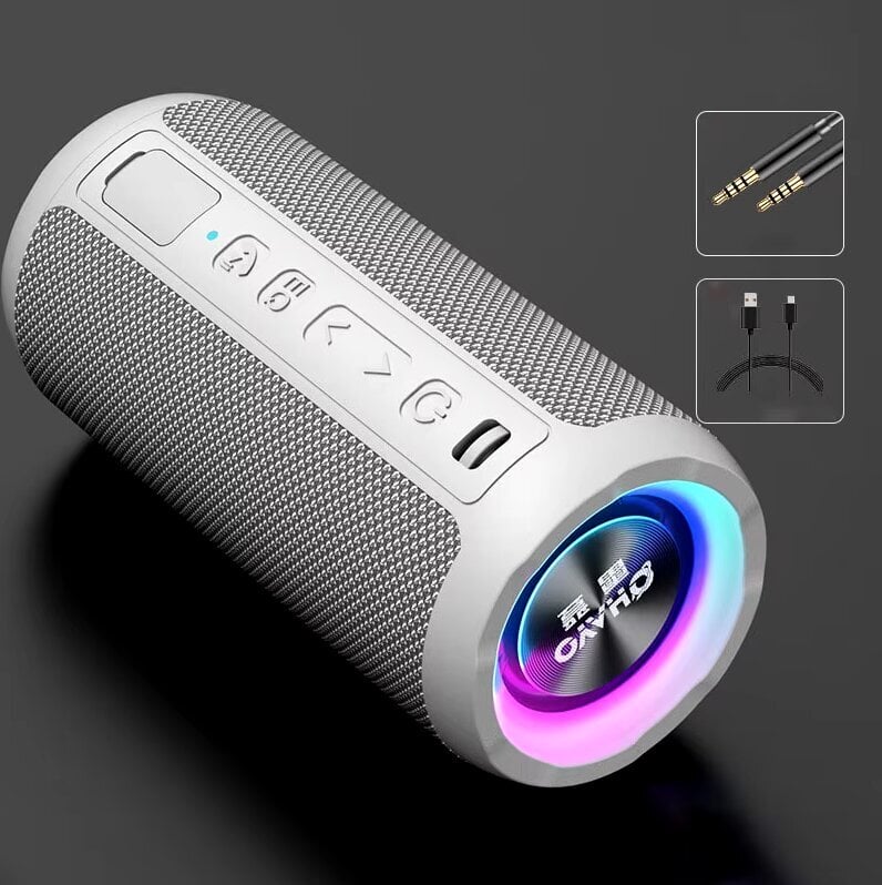 Kannettava Bluetooth-kaiutin 30W IPX7 vedenpitävä tehokas äänilaatikko Bass Boost BT5.3 RGB Dual Pairing TWS Connectivity hinta ja tiedot | Kaiuttimet ja soundbarit | hobbyhall.fi