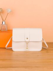 Söpö Crossbody-laukku tytöille, helmiäisyksityiskohtineen ja useilla taskuilla, sopii puhelimen ja muiden pienten tavaroiden kuljettamiseen - beige-yksi koko hinta ja tiedot | Naisten laukut | hobbyhall.fi