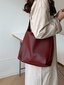 Uusi Slouchy Style Bucket Bag Retro Olkalaukku Crossbody Laukku Suuri tilavuus Kangaskassi, Minimalistinen tyyli Naisten Laukku-Punainen-yksi koko hinta ja tiedot | Naisten laukut | hobbyhall.fi