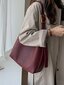 Uusi Slouchy Style Bucket Bag Retro Olkalaukku Crossbody Laukku Suuri tilavuus Kangaskassi, Minimalistinen tyyli Naisten Laukku-Punainen-yksi koko hinta ja tiedot | Naisten laukut | hobbyhall.fi