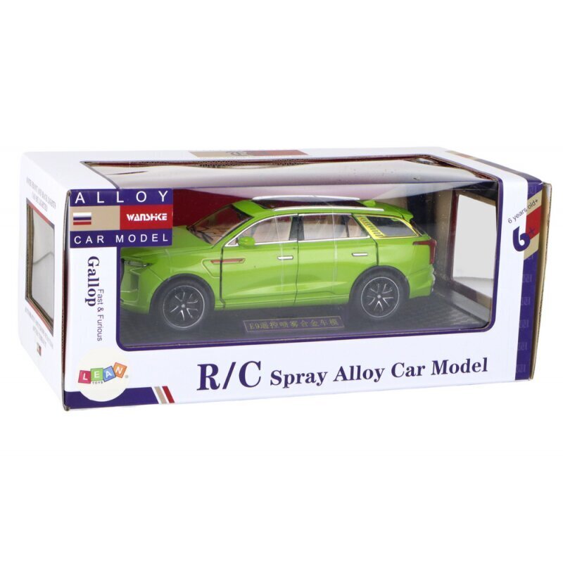 Leluauto Lean Toys RC Car Malli 1:24 C, vihreä hinta ja tiedot | Poikien lelut | hobbyhall.fi