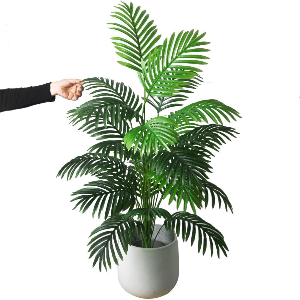 Suuri tekopalmu 90-120cm Tekovihreät kasvit Muoviset Monstera-lehdet kodin ja puutarhan sisustamiseen 120cm 18 lehteä hinta ja tiedot | Keinotekoiset kukat | hobbyhall.fi