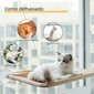 Cat Hammock irrotettava ja pestävä lemmikkityynysänky ikkunansinisellä hinta ja tiedot | Sängyt | hobbyhall.fi