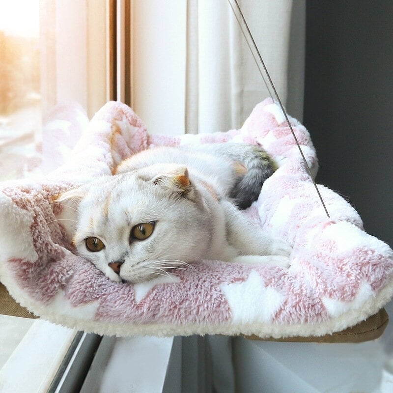 Cat Hammock irrotettava ja pestävä lemmikkityynysänky ikkunansinisellä hinta ja tiedot | Sängyt | hobbyhall.fi