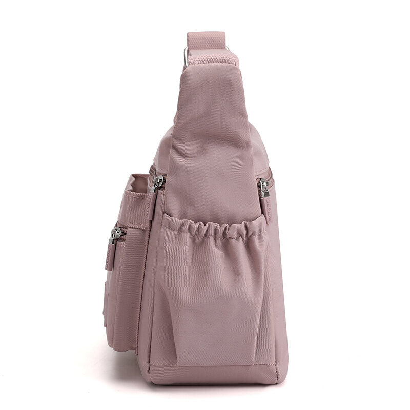 Naisten vedenpitävä nylon Crossbody Laukku Muoti Olkalaukku Lavender hinta ja tiedot | Reput ja rinkat | hobbyhall.fi