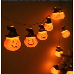 Jouluvalot Halloween Valonauhat Hupullinen Kurpitsan Muotoinen Merkkivalo 3 Metriä 20 Valoa LäMmin Valo Kaksi Valotehostetta hinta ja tiedot | LED-valonauhat | hobbyhall.fi