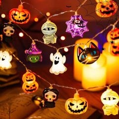 Jouluvalot Halloween Merkkijono Valonauha Sekamuotoinen 3 Metriä 20 Valoa LäMmin Valo Kaksi Valotehostetta hinta ja tiedot | LED-valonauhat | hobbyhall.fi