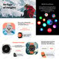 Uutta Galaxy 7 Amoled -Älykellolle Miesten Verensokeri Syke Bluetooth-Puhelu Nfc Gps-Seuranta Miesten Älykello_Orange_NEW NFC GPS Watch 7 hinta ja tiedot | Älykellot | hobbyhall.fi