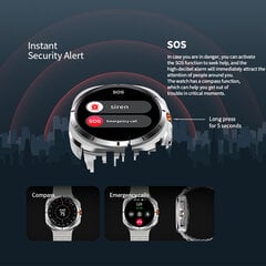 Uutta Galaxy 7 Amoled -Älykellolle Miesten Verensokeri Syke Bluetooth-Puhelu Nfc Gps-Seuranta Miesten Älykello_Orange_NEW NFC GPS Watch 7 hinta ja tiedot | Älykellot | hobbyhall.fi