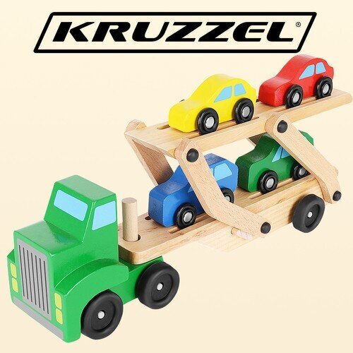 Kruzzel puinen autonkuljetuslaite hinta ja tiedot | Poikien lelut | hobbyhall.fi