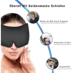 100 % Mulberry Silk Sleep Mask Silmänaamari säädettävällä päänauhalla miehille iAy LYY hinta ja tiedot | Suuhygienia | hobbyhall.fi