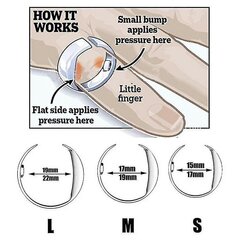 Anti Snore Open Ring Akupainanta Apnea Unen apulaite Lopeta kuorsaus kuorsausta vastaan 3 kokoa hinta ja tiedot | Apuvälineet | hobbyhall.fi