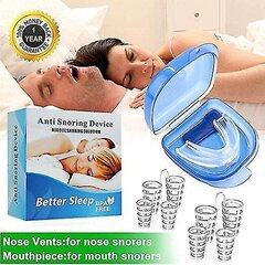 Stop Snoring Aaltosuojat Snoring Stop Stop Device Hiontatuki Snoring Plus 4 Jaardin Luuranko hinta ja tiedot | Apuvälineet | hobbyhall.fi