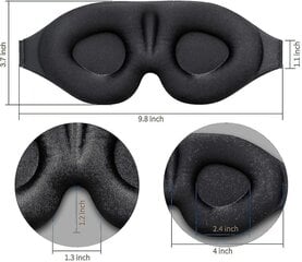 3D Sleep Mask, New Arrival Sleeping Eye Eye Naamio Miehille, Contoured Cup Night Side, Ylellinen valoa estävä silmäsuoja, Valettu luomiväri Adjulla hinta ja tiedot | Imetystuotteet | hobbyhall.fi