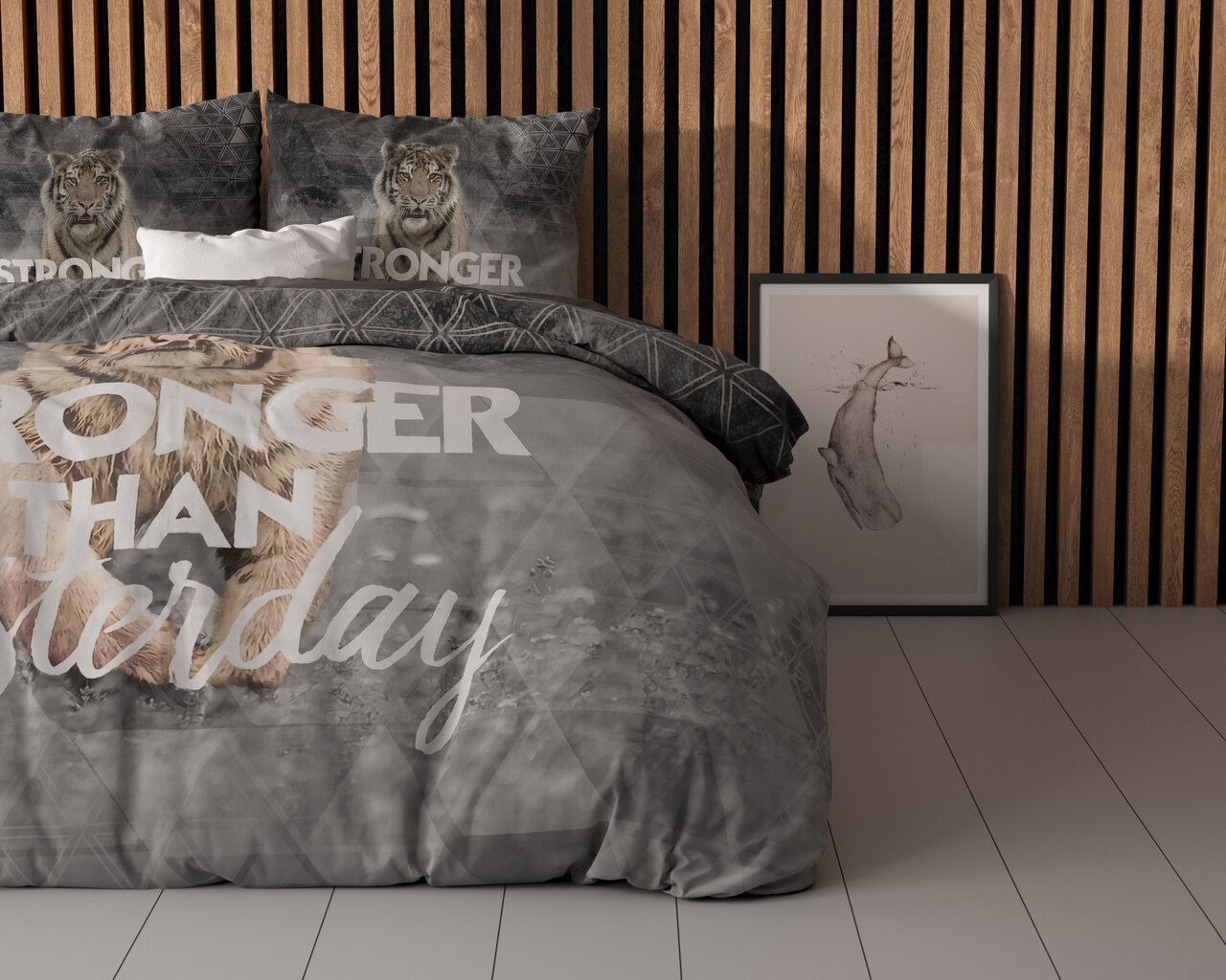 Vuodevaatteet Stronger than Yesterday, 240x220cm, Sleeptime, 3 osaa hinta ja tiedot | Pussilakanat ja tyynyliinat | hobbyhall.fi