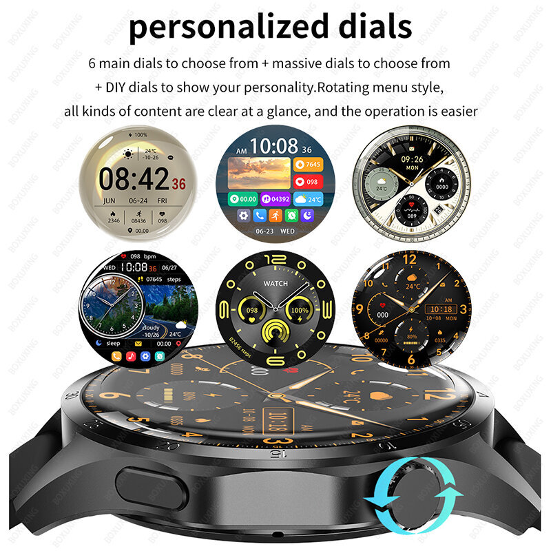 Huawei Smart Watch Miesten Watch 4 Pro Amoled Hd Screen Bluetooth Call Nfc Health Monitoring Smartwatch 2024 Uusi Watch Gt4pro_Black_NFC GT4 Pro hinta ja tiedot | Älykellot | hobbyhall.fi