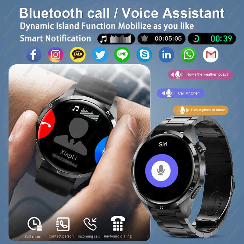 Huawei Smart Watch Miesten Watch 4 Pro Amoled Hd Screen Bluetooth Call Nfc Health Monitoring Smartwatch 2024 Uusi Watch Gt4pro_Black_NFC GT4 Pro hinta ja tiedot | Älykellot | hobbyhall.fi